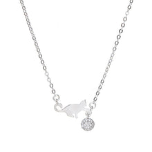 Necklace Female Cat Pendant Cute Design Clavicle Chain