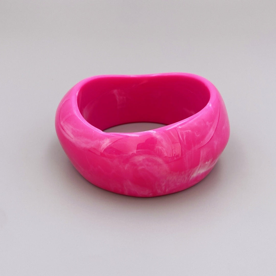 Summer Jelly Color Dynamic Acrylic Bracelet