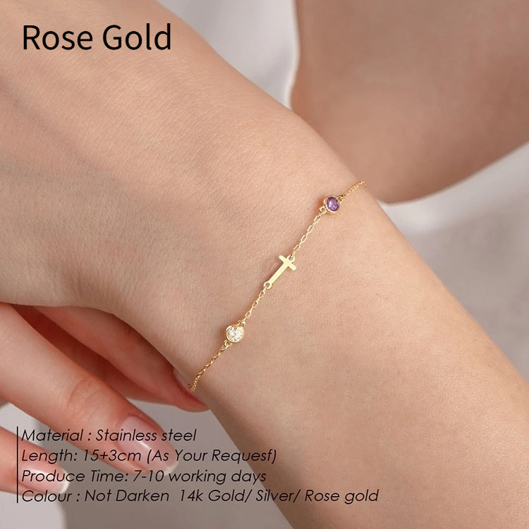 High-end Fashion Titanium Steel Name Lettering Bracelet