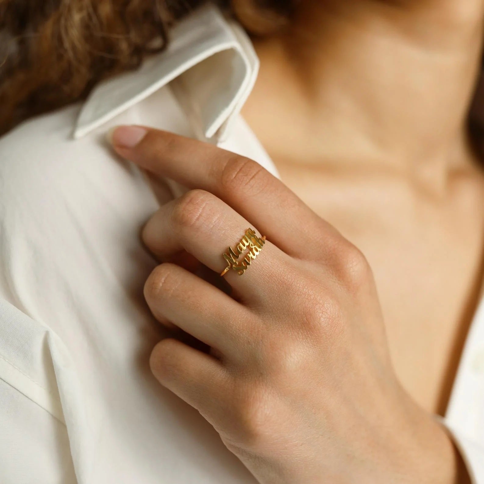 Name Ring, European And American Fashion Ring
