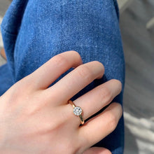 Light Luxury And Simplicity 1 Karat Bubble Rhinestone Ring