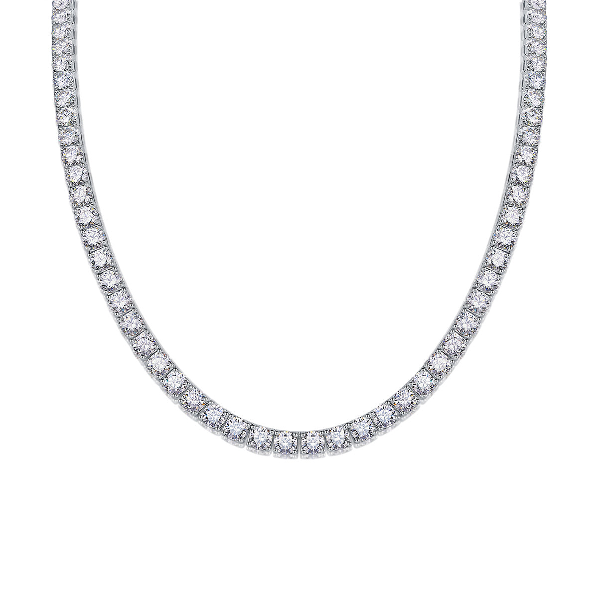 Endless Stream Of Stars 0.5ct Luxury Fashion Mossan Diamond S925 Silver Necklace