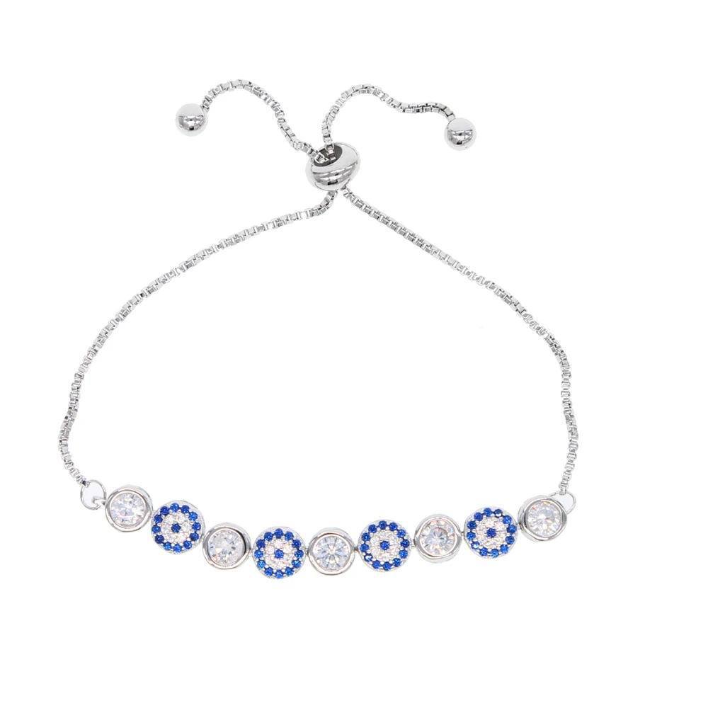 Eyes Round Zircon Bracelet Devil's Eye All-match
