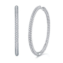 Light Coco Luxury Fashion Diamond Earrings Stud Set With Mosan Diamond Silver Ornaments