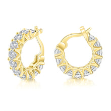 Zircon Circle Ear Clip Female 3mm Full Diamond