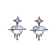 Women's Loving Heart Zircon Heart-shaped Stud Earrings