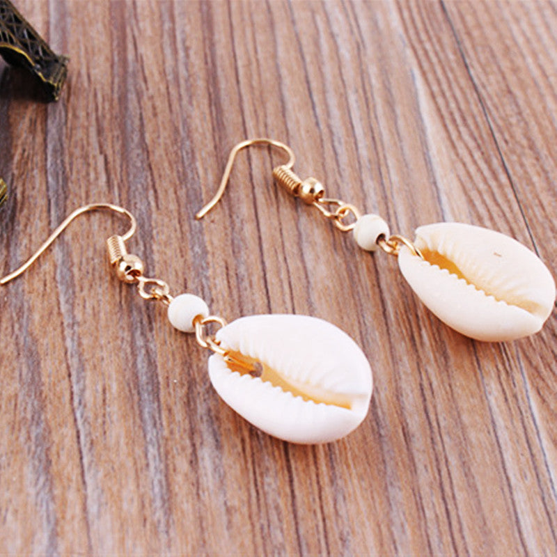 Women's Bohemian Conch Shell Temperament Earrings