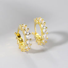 Zircon Circle Ear Clip Female 3mm Full Diamond