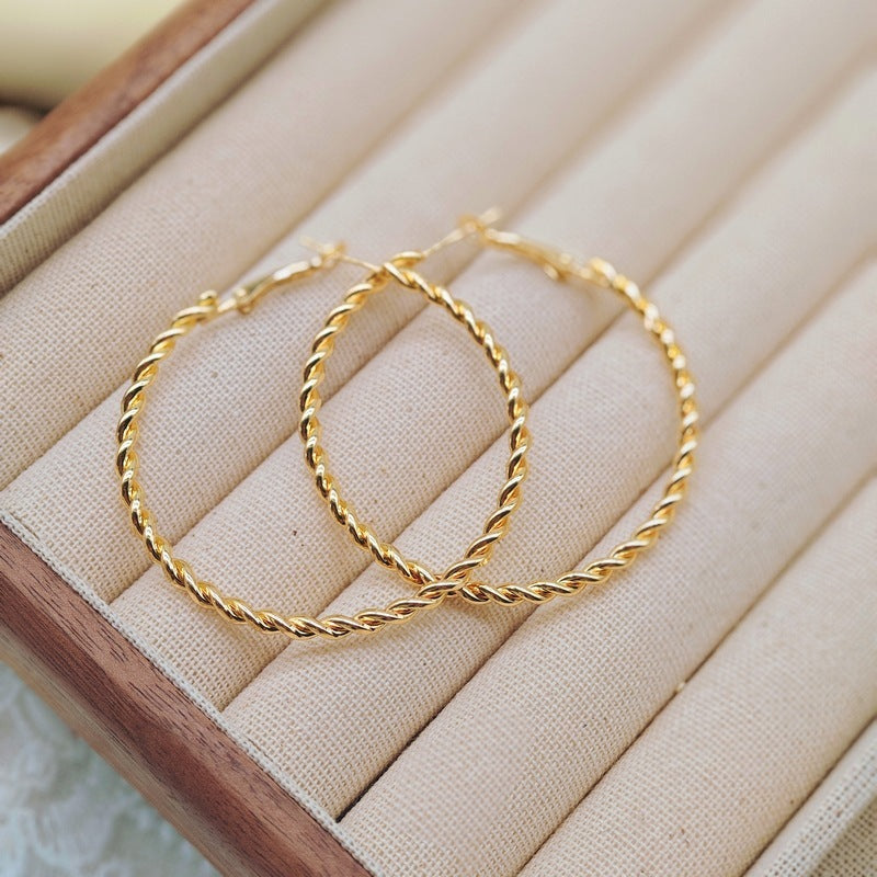 Minority Creative Twist Metal Twisted Earrings