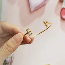 Men's And Women's Couple Jewelry Zircon Letter Bracelet