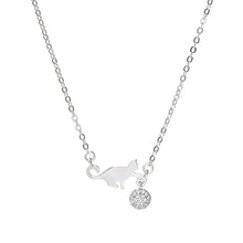 Necklace Female Cat Pendant Cute Design Clavicle Chain
