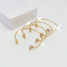 Men's And Women's Couple Jewelry Zircon Letter Bracelet