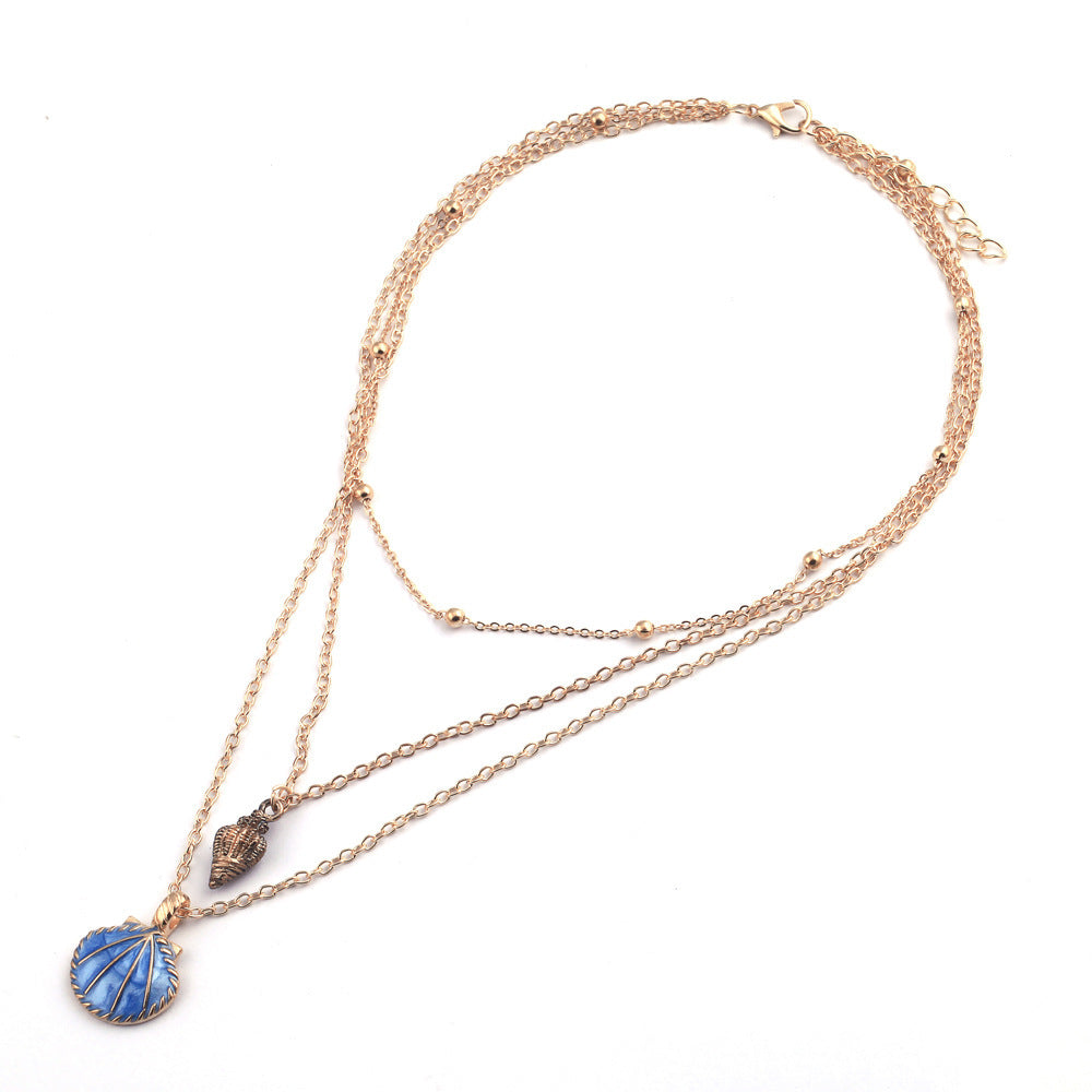 Bohemian Marine Necklace Alloy Three-dimensional